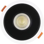 ⁦كشاف سبوت لايت مانع للتوهج لون الانارة شمسي كريمي 10 سم 12 واط⁩ - الصورة ⁦3⁩