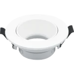 ⁦إطار جرم سبوت لايت اطار ابيض متحرك مانع للتوهج 7 سم⁩ - الصورة ⁦2⁩