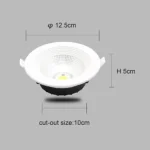 ⁦كشاف سبوت لايت لون الانارة ابيض 10 سم 10 واط⁩ - الصورة ⁦3⁩