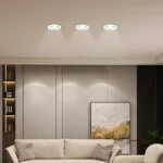 ⁦كشاف سبوت لايت لون الانارة شمسي كريمي 20 سم 30 واط⁩ - الصورة ⁦5⁩