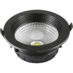 ⁦كشاف سبوت لايت اسود لون الانارة ابيض 7 سم 7 واط⁩ - الصورة ⁦2⁩