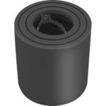 ⁦جرم سلندر اسود اسطواني مانع للتوهج متحرك قاعدة لمبة GU10 / قطر 80*85 ملم⁩ - الصورة ⁦6⁩