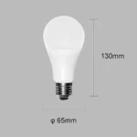 ⁦لمبة كروي لون انارة شمسي كريمي 12 واط E27⁩ - الصورة ⁦2⁩