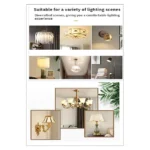 ⁦لمبة لون الإضاءة شكل اسطواني بتصميم حديث وجميل اصفر 7 واط E14⁩ - الصورة ⁦2⁩