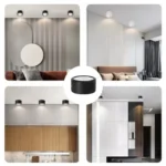 ⁦اضاءة لون الانارة اصفر سقف كشاف سلندر 10 واط 9 سم غطاء شكل ابيض بتصميم كلاسيكي⁩ - الصورة ⁦3⁩