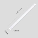 ⁦كشاف مستطيل غطاء ثلجي لون الانارة اصفر 60 واط مقاس 120 سم⁩ - الصورة ⁦2⁩