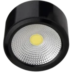 ⁦اضاءة سقف غطاء اسود كشاف سلندر 7 سم 7 واط لون الانارة اصفر بتصميم جميل و عملي و مريحة للعيون⁩ - الصورة ⁦5⁩