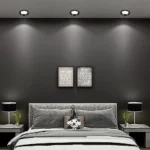 ⁦كشاف سبوت لايت اسود لون الانارة ابيض 7 سم 7 واط⁩ - الصورة ⁦4⁩