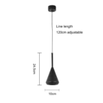 ⁦سلندر علاقي بشكل اسطواني قاعدة GU10 سلك طول 2 متر⁩ - الصورة ⁦2⁩