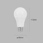 ⁦لمبة كوع كروية 9 واط الموفرة في استهلاك الكهرباء مع إضاءة بيضاء بتصميم عملي E27⁩ - الصورة ⁦6⁩