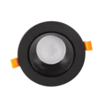 ⁦كشاف سبوت لايت مانع للتوهج اسود لون الانارة اصفر 7 سم 7 واط⁩ - الصورة ⁦4⁩