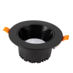 ⁦كشاف سبوت لايت مانع للتوهج اسود لون الانارة اصفر 7 سم 7 واط⁩ - الصورة ⁦2⁩