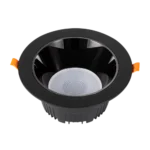 ⁦كشاف سبوت لايت مانع للتوهج اسود لون الانارة ابيض 6500 كلفن 14 سم 18 واط⁩ - الصورة ⁦6⁩