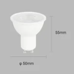 ⁦لمبة سبوت لايت GU10 لون الانارة شمسي كريمي 7 واط مصنوعة واضاءة مريحة⁩ - الصورة ⁦6⁩