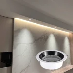 ⁦كشاف سبوت لايت مانع للتوهج المطور 4CCT ابيض لون الانارة قابلة للتغيير ( 3K,4K,6.5K ,3CO ) 14 سم 18 واط ضمان 3 سنوات⁩ - الصورة ⁦2⁩