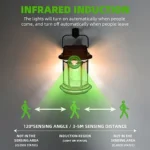 ⁦كشاف فانوس معلق متنقل حائط يعمل بالطاقة الشمسية مع حساس ضوء⁩ - الصورة ⁦3⁩