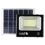 ⁦كشاف خارجي لون الانارة 3 اضاءات تعمل بالطاقة الشمسية مع ريموت تحكم مزود بحساس ضوء 300 واط⁩ - الصورة ⁦4⁩