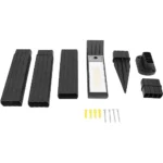 ⁦كشاف حديقة طاقة شمسية اسود لون الانارة اصفر مقاس 85 سم⁩ - الصورة ⁦5⁩