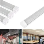 ⁦كشاف مستطيل غطاء شفاف لون الانارة 3اضاءات 60 واط مقاس 120 سم⁩ - الصورة ⁦3⁩