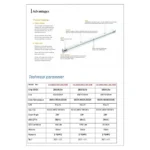 ⁦كرتون لمبات ليد سقف طويله 30 حبة لون الانارة ابيض 1.20 متر 20 واط تصميم عملي واضاءة مشرقة⁩ - الصورة ⁦2⁩