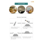 ⁦كشاف سبوت لايت مانع للتوهج اسود لون الانارة شمسي كريمي 10 سم 12 واط⁩ - الصورة ⁦5⁩