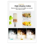 ⁦لمبة لون الإضاءة شكل اسطواني بتصميم حديث وجميل اصفر 7 واط E14⁩ - الصورة ⁦4⁩