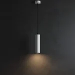 ⁦سلندر علاقي اسطواني طويل مفرد ابيض + اسود قطر 60*400 ملم لمبة نوع GU10⁩ - الصورة ⁦3⁩