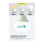 ⁦لمبة كوع كروية 12 واط الموفرة في استهلاك الكهرباء مع إضاءة صفراء تملأ بيتك باضاءة مشرقة وجميلة⁩ - الصورة ⁦2⁩