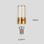 ⁦لمبة لون الإضاءة شكل اسطواني بتصميم حديث وجميل اصفر 7 واط E14⁩ - الصورة ⁦5⁩