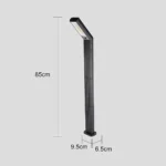 ⁦كشاف حديقة طاقة شمسية اسود لون الانارة اصفر مقاس 85 سم⁩ - الصورة ⁦8⁩