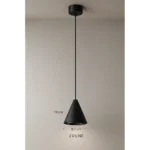 ⁦سلندر علاقي بشكل هرمي قاعدة GU10 سلك طول 2 متر⁩ - الصورة ⁦2⁩