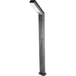 ⁦كشاف حديقة طاقة شمسية اسود لون الانارة اصفر مقاس 85 سم⁩ - الصورة ⁦9⁩