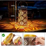 ⁦فانوس إضاءة زينة يعمل بالطاقة الشمسية للحدائق والتخييم⁩ - الصورة ⁦5⁩