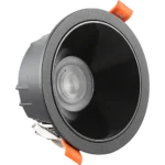 ⁦كشاف سبوت لايت مانع للتوهج اسود لون الانارة شمسي كريمي 10 سم 12 واط⁩ - الصورة ⁦6⁩