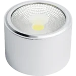 ⁦كشاف سلندر غطاء ابيض انارة لون الانارة شمسي كريمي 10 واط 9 سم⁩ - الصورة ⁦2⁩